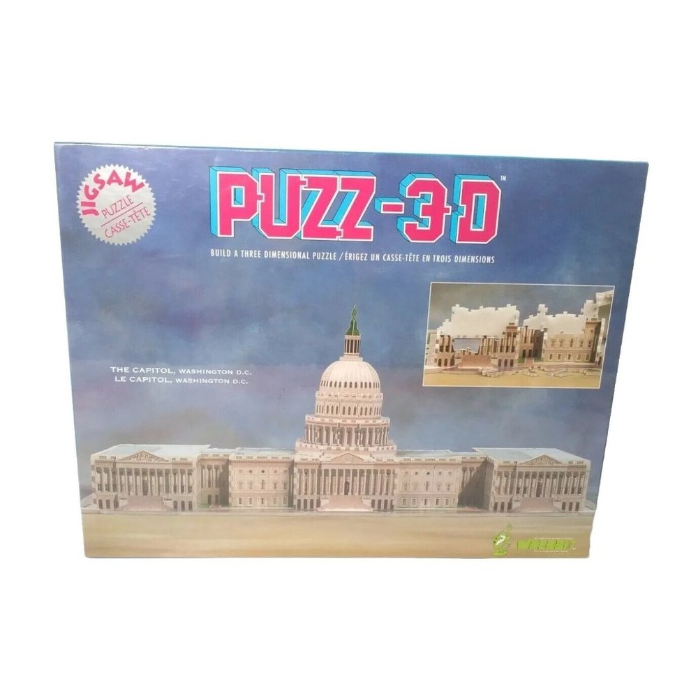 Puzz 3D The Capital, Washington D.C Building 3D Puzzle 690pc WREBBIT P3D-901 NEW